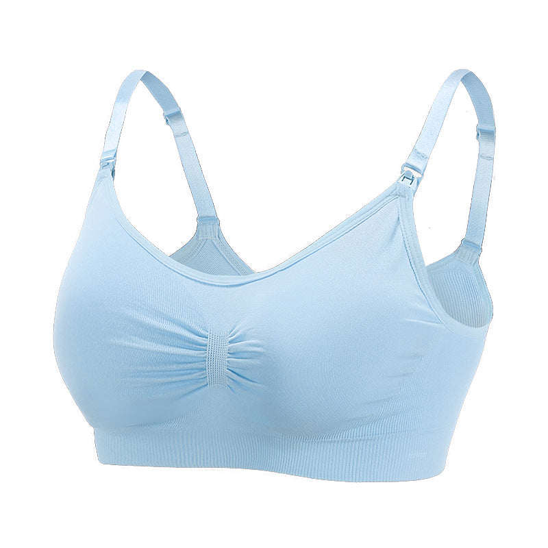 Maternity Seamless Large Size Nursing Bra for Breastfeeding and Postpartum Support