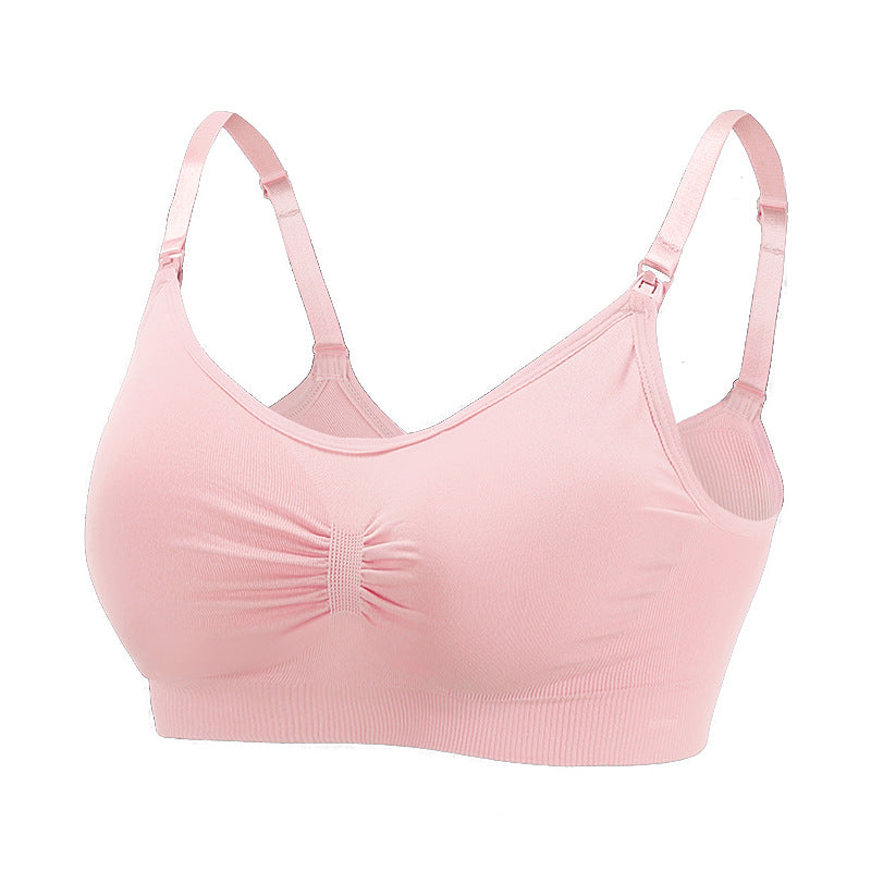 Maternity Seamless Large Size Nursing Bra for Breastfeeding and Postpartum Support