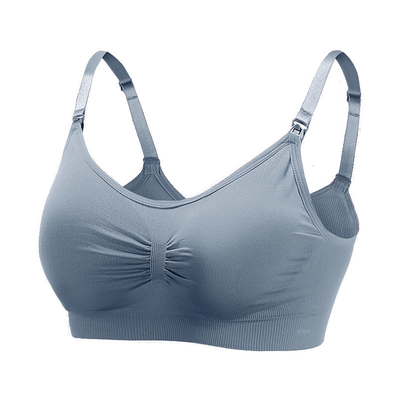Maternity Seamless Large Size Nursing Bra for Breastfeeding and Postpartum Support