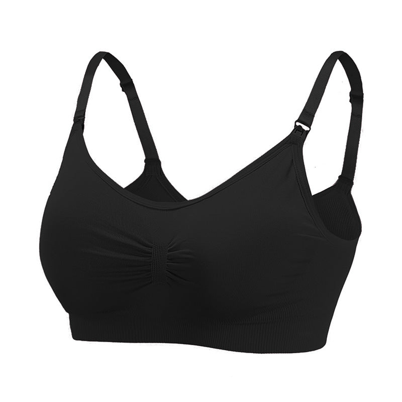 Maternity Seamless Large Size Nursing Bra for Breastfeeding and Postpartum Support
