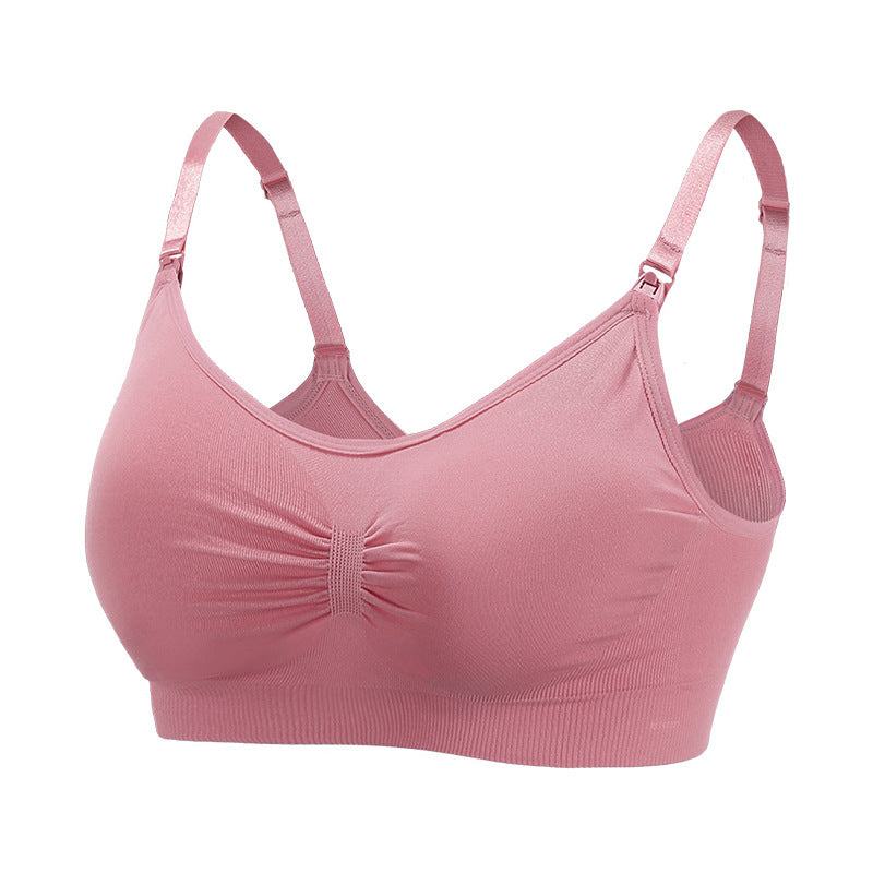 Maternity Seamless Large Size Nursing Bra for Breastfeeding and Postpartum Support