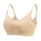 Maternity Seamless Large Size Nursing Bra for Breastfeeding and Postpartum Support