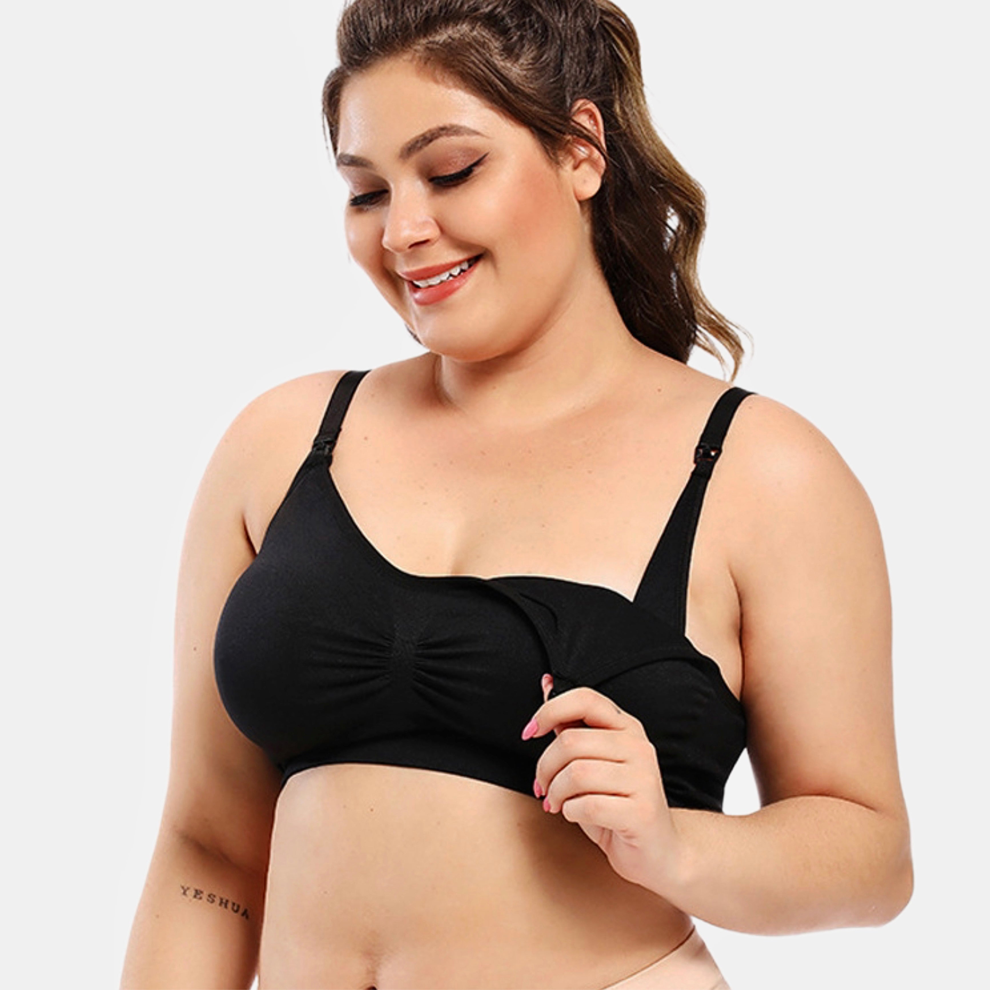 Maternity Bra — NuBra Seamless Nursing Bra | Drop-Down Cups for Effortless Feeding
