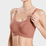 Maternity Bra — BREEZE Plus Size Nursing Bra | Seamless Comfort with Drop-Down Cups