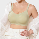 Maternity Bra — BREEZE Plus Size Nursing Bra | Seamless Comfort with Drop-Down Cups